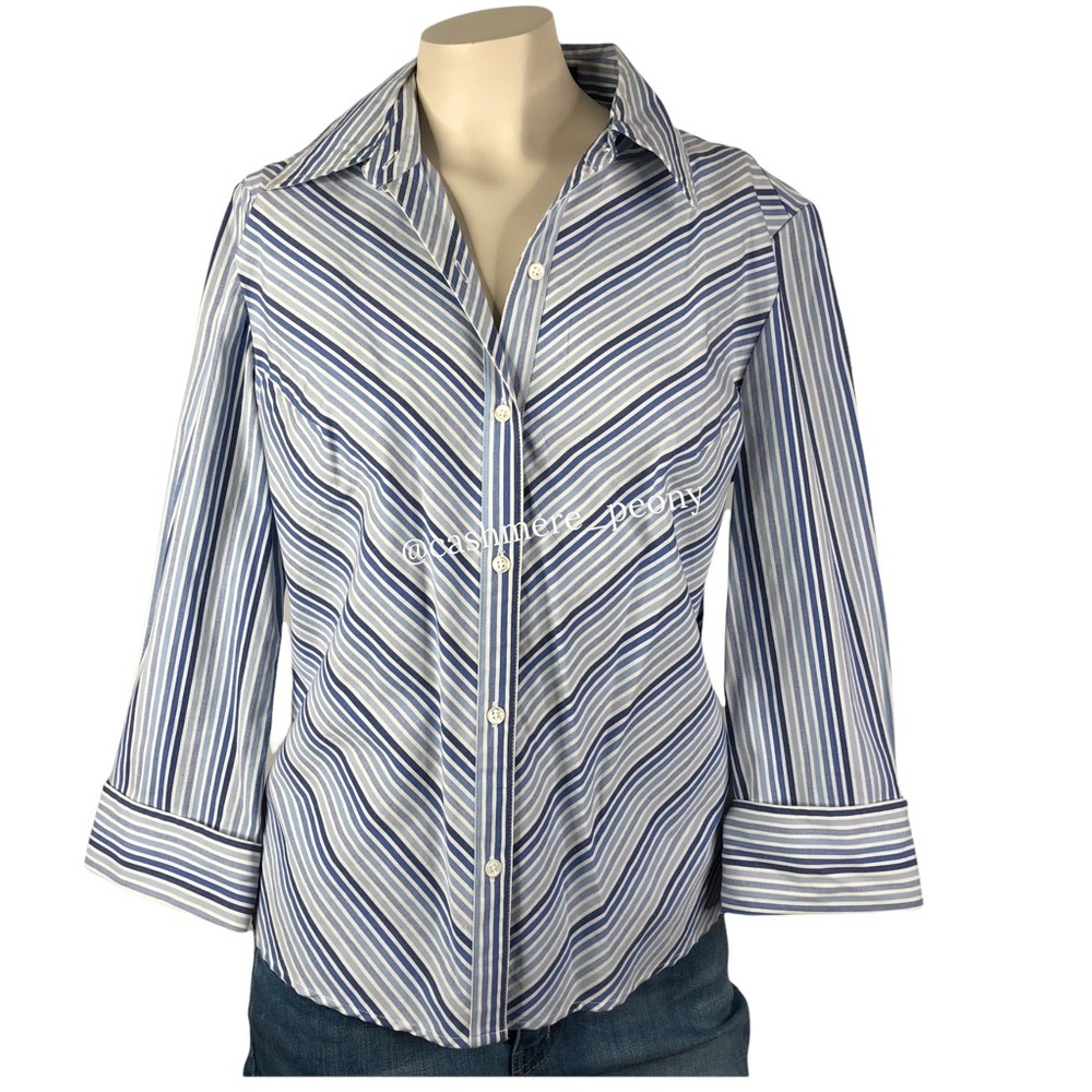 Merona Blue Striped Shirt
